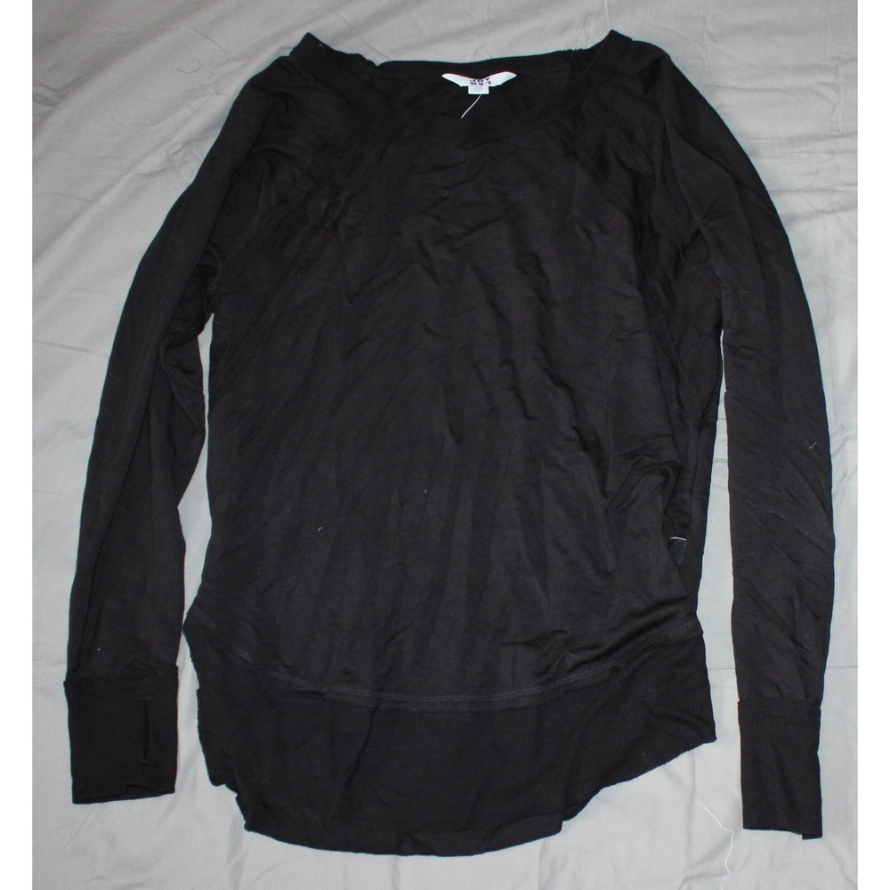 JoyLab Women's Cozy Curved Hem Active Sweatshirt - Sweater, Black, Size XS, NwT